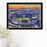 Angel Stadium Los Angeles Angels Watercolor, Sport Art Prints Fan Gift, Framed Canvas Prints Wall Art Decor