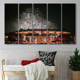 Angel Stadium Canvas Prints Los Angeles Angels Wall Art,Multi Panels B,Sport Stadium Art Prints, Fan Gift
