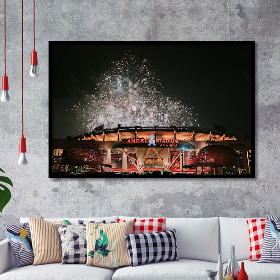 Angel Stadium Art Prints Los Angeles Angels Wall Art,Sport Stadium Art Prints, Fan Gift, Wall Decor