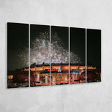 Angel Stadium Canvas Prints Los Angeles Angels Wall Art,Multi Panels B,Sport Stadium Art Prints, Fan Gift