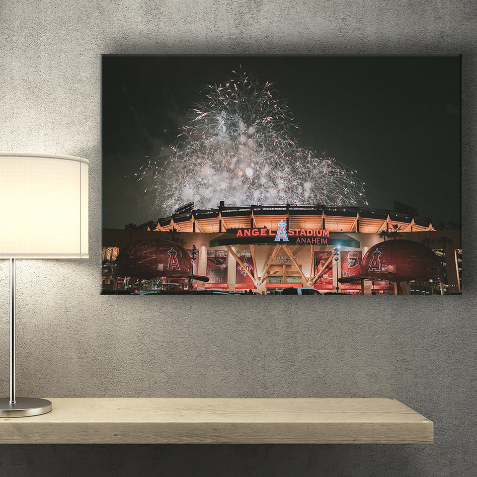 Angel Stadium Canvas Prints Los Angeles Angels Wall Art,Sport Stadium Art Prints, Fan Gift, Wall Decor