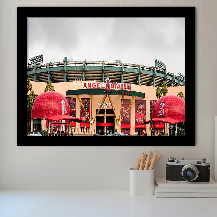 Angel Stadium, Stadium Canvas, Sport Art, Gift for him, Framed Art Prints Wall Art Decor, Framed Picture
