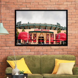 Angel Stadium, Stadium Canvas, Sport Art, Gift for him, Framed Art Prints Wall Art Decor, Framed Picture