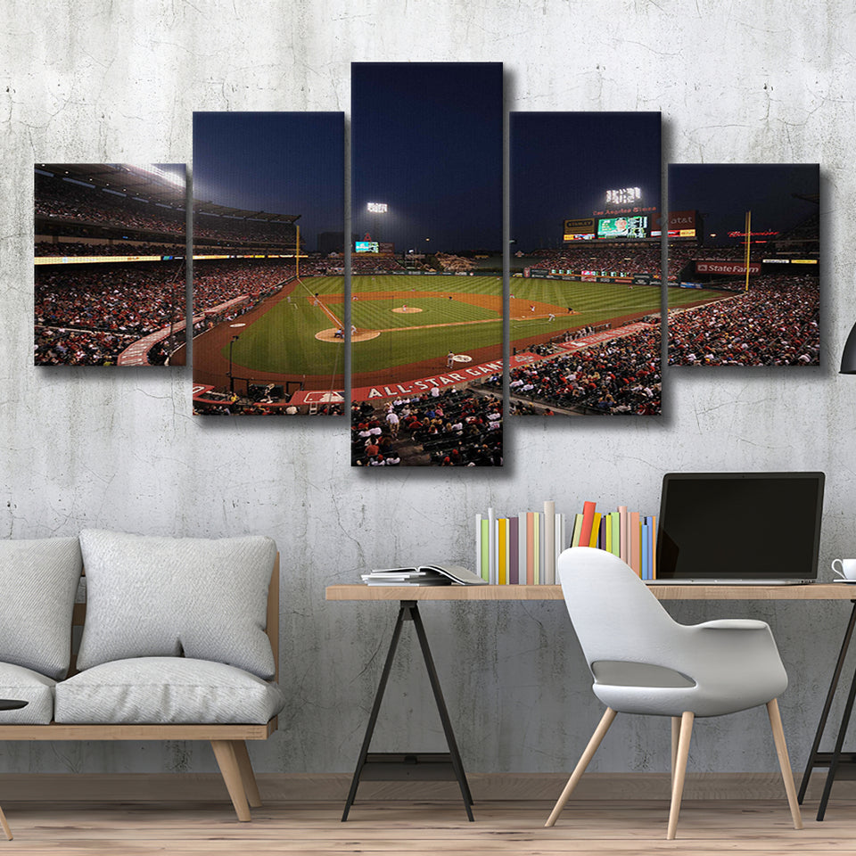 Angel Stadium in Los Angeles, Stadium Canvas, Sport Art, Large Canvas,V1 Multi Panels, Canvas Prints Wall Art Decor