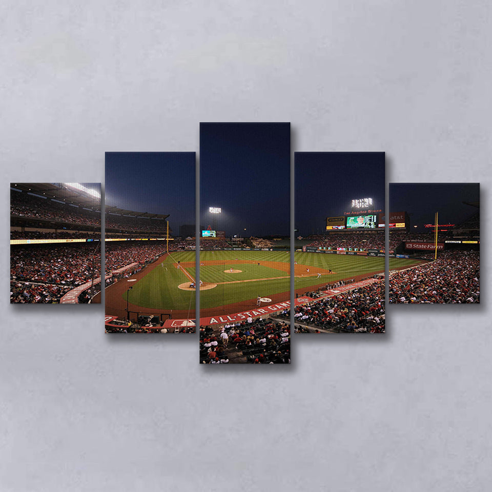 Angel Stadium in Los Angeles, Stadium Canvas, Sport Art, Large Canvas,V1 Multi Panels, Canvas Prints Wall Art Decor