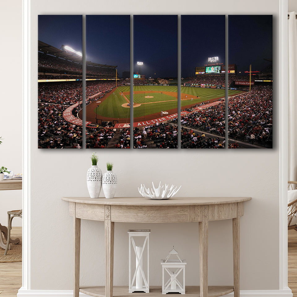 Angel Stadium in Los Angeles, Stadium Canvas, Sport Art, Gift for him,100 Multi Panels B, Canvas Prints Wall Art Decor