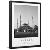 Ankara, Turkey Black And White Art Framed Art Prints Wall Art Decor, Framed Picture