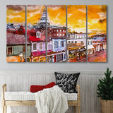 Annapolis Maryland Usa Downtown View Over V1 5 Pieces Extra Large Canvas Prints Wall Art Home Decor