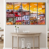 Annapolis Maryland Usa Downtown View Over V1 5 Pieces Extra Large Canvas Prints Wall Art Home Decor