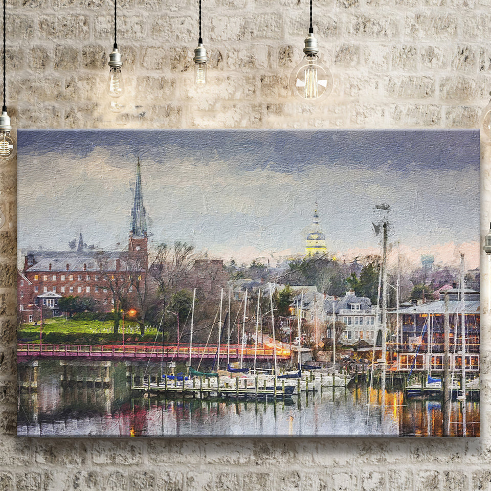 Annapolis Cityscape Maryland Canvas Prints Wall Art Decor - Paiting Canvas, Art Prints, Wall Decor, For Sale