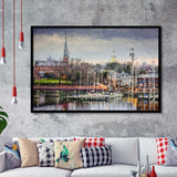 Annapolis Cityscape Maryland Framed Art Prints Wall Decor - Painting Prints, Framed Picture, Home Decor