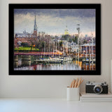 Annapolis Cityscape Maryland Framed Art Prints Wall Decor - Painting Prints, Framed Picture, Home Decor