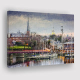 Annapolis Cityscape Maryland Canvas Prints Wall Art Decor - Paiting Canvas, Art Prints, Wall Decor, For Sale