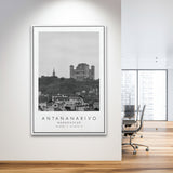 Antananarivo, Madagascar Black And White Art Framed Canvas Prints Wall Art Home Decor, Floating Frame