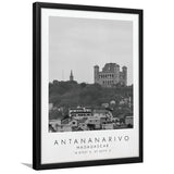 Antananarivo, Madagascar Black And White Art Framed Art Prints Wall Art Decor, Framed Picture