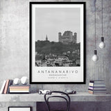 Antananarivo, Madagascar Black And White Art Framed Art Prints Wall Art Decor, Framed Picture