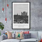 Antananarivo, Madagascar Black And White Art Framed Art Prints Wall Art Decor, Framed Picture