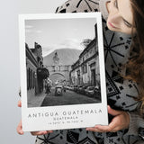 Antigua Guatemala, Guatemala Black And White Art Canvas Prints Wall Art Home Decor