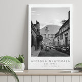Antigua Guatemala, Guatemala Black And White Art Canvas Prints Wall Art Home Decor