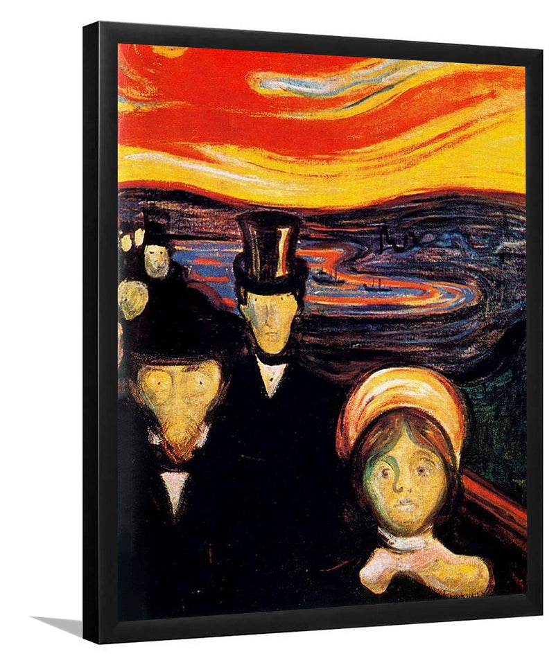 Anxiety By Edward Munch-Art Print,Frame Art,Plexiglass Cover