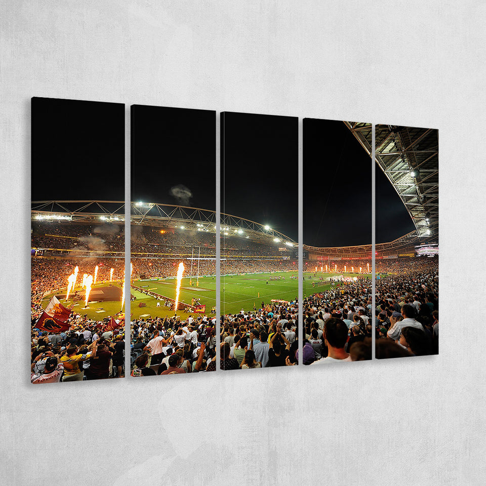 Anz Stadium Grand Final, Stadium Canvas, Sport Art, Gift for him, Multi Panels B, Canvas Prints Wall Art Decor