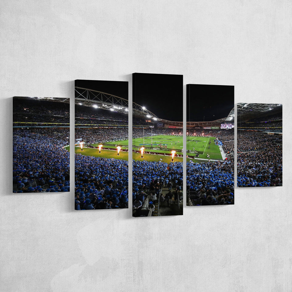 Anz Stadium at Sydney Olympic Park, Stadium Canvas, Sport Art, Large Canvas, Multi Panels, Canvas Prints Wall Art Decor