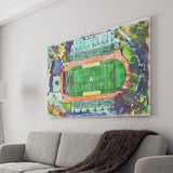 Appalachian Mountaineers Kidd Brewer Stadium Watercolor100, Sport Art Prints Fan Gift, Canvas Prints Wall Art Decor