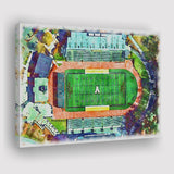 Appalachian Mountaineers Kidd Brewer Stadium Watercolor, Sport Art Prints Fan Gift, Canvas Prints Wall Art Decor