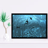 Aquarium Framed Art Prints Wall Art Decor - Painting Prints, Framed Picture