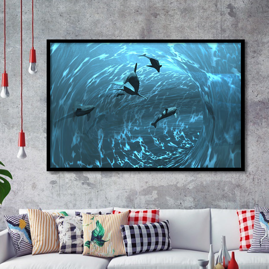 Aquarium Framed Art Prints Wall Art Decor - Painting Prints, Framed Picture