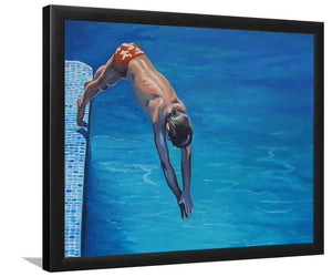Arc of a diver-Sport Art, Art Print, Frame Art,Plexiglass Cover