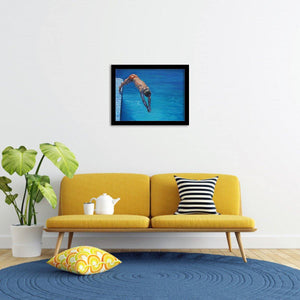 Arc of a diver-Sport Art, Art Print, Frame Art,Plexiglass Cover