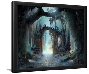 Archway in an Enchanted Forest-Forest art, Art print, Plexiglass Cover