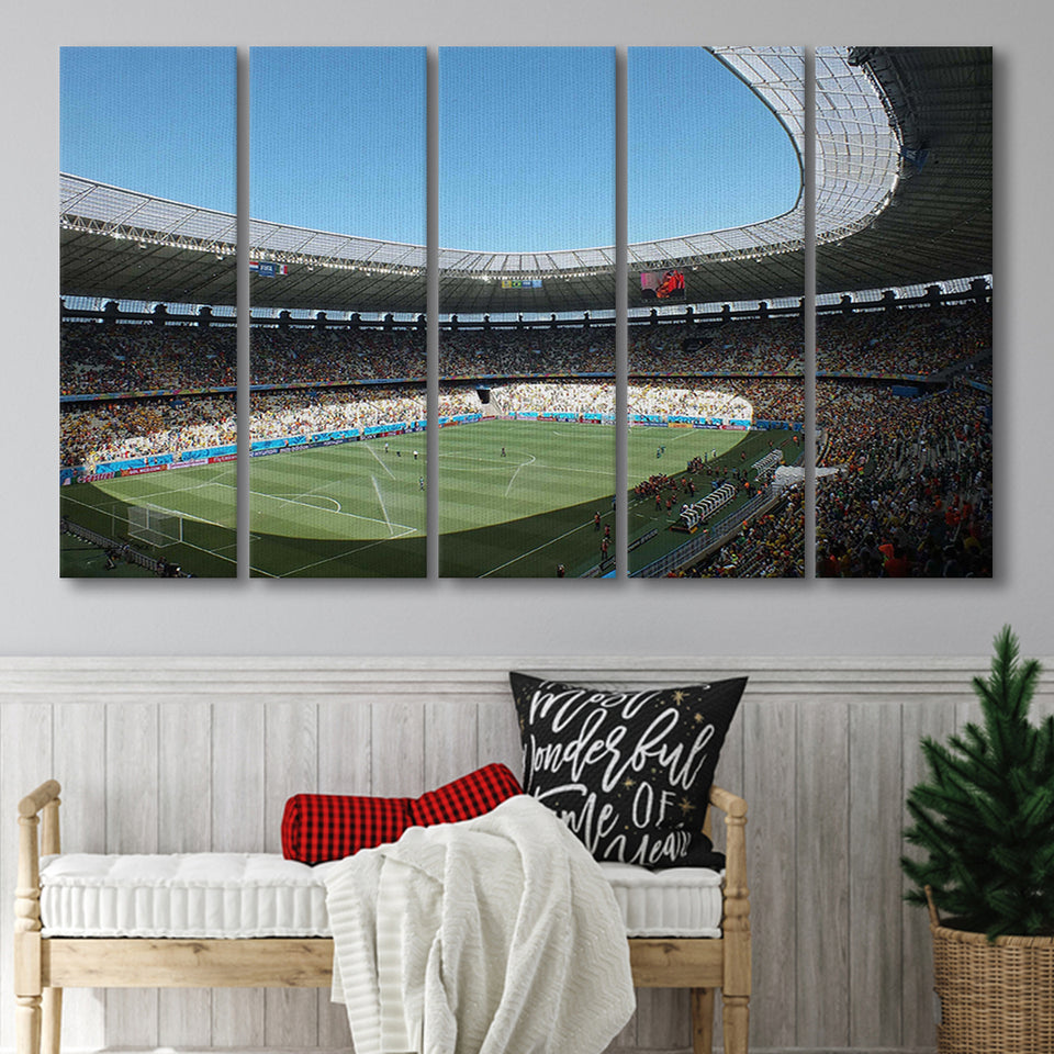 Arena Castelão Stadium, Stadium Canvas, Sport Art, Gift for him, Multi Panels B, Canvas Prints Wall Art Decor