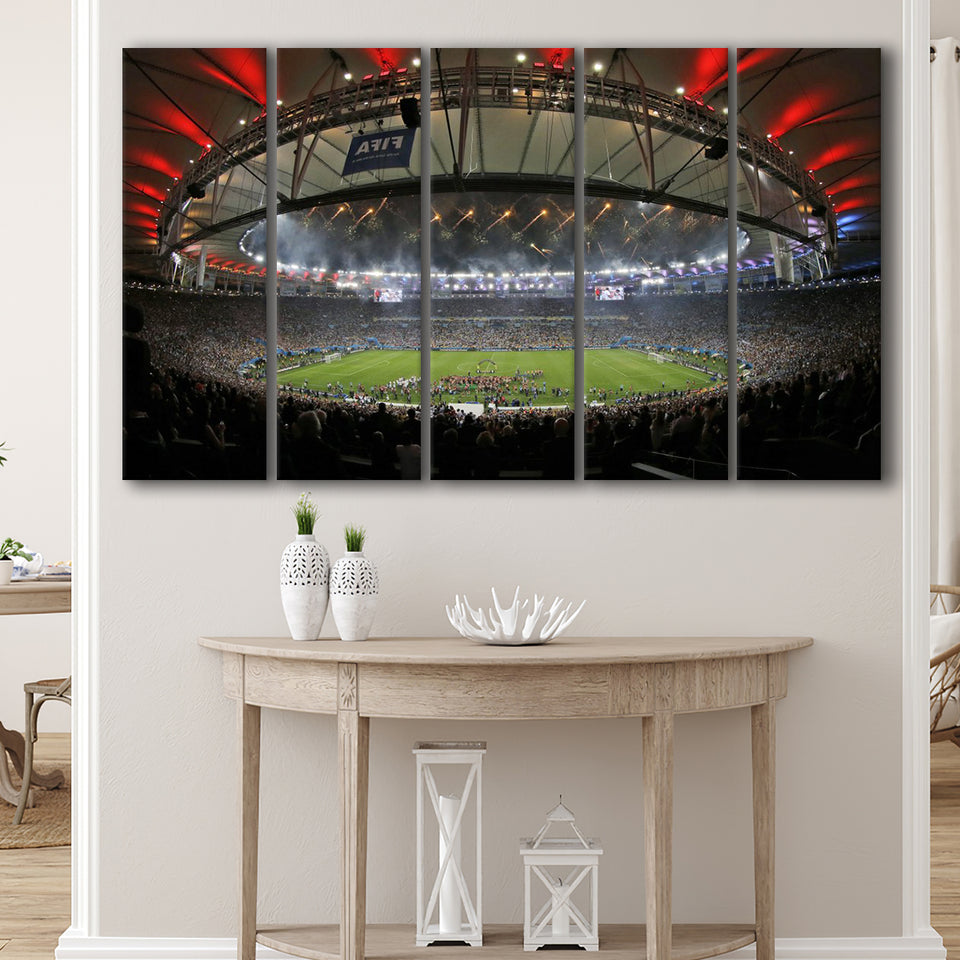 Arena Castelão in Fortaleza, Stadium Canvas, Sport Art, Gift for him, Multi Panels B, Canvas Prints Wall Art Decor