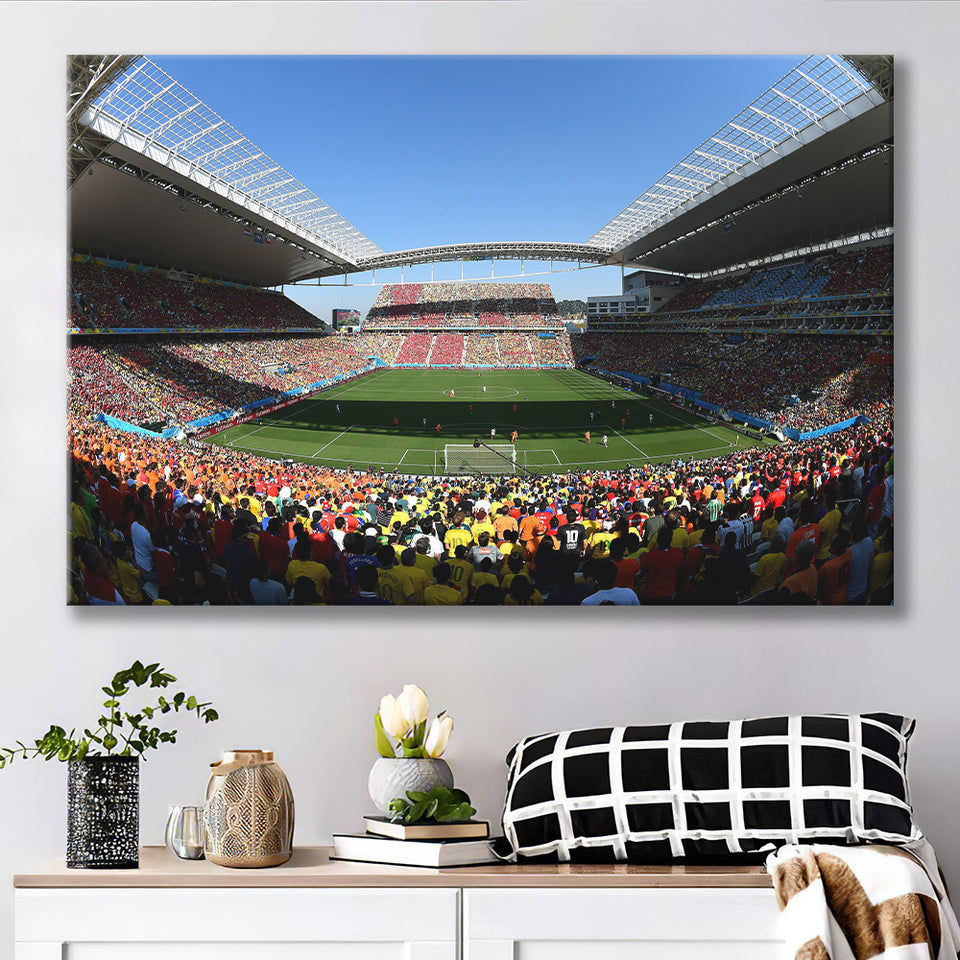 Arena Corinthians Copa, Stadium Canvas, Sport Art, Gift for him, Fan Gift, Canvas Prints Wall Art Decor
