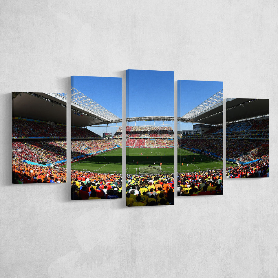 Arena Corinthians Copa, Stadium Canvas, Sport Art, Large Canvas, Multi Panels, Canvas Prints Wall Art Decor