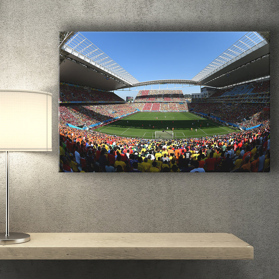 Arena Corinthians Copa, Stadium Canvas, Sport Art, Gift for him, Fan Gift, Canvas Prints Wall Art Decor