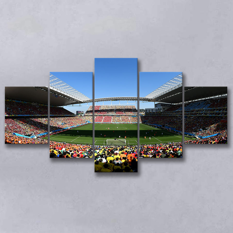 Arena Corinthians Copa, Stadium Canvas, Sport Art, Large Canvas, Multi Panels, Canvas Prints Wall Art Decor
