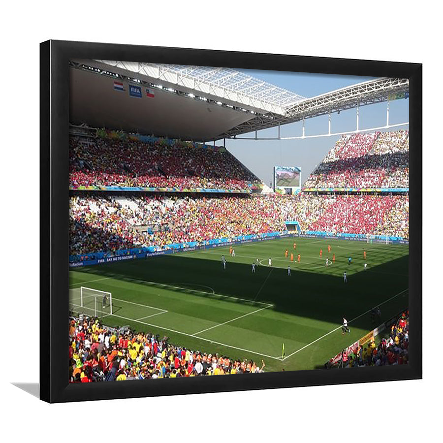 Arena Corinthians De Sao Paulo, Stadium Canvas, Sport Art, Gift for him, Framed Art Prints Wall Art Decor, Framed Picture