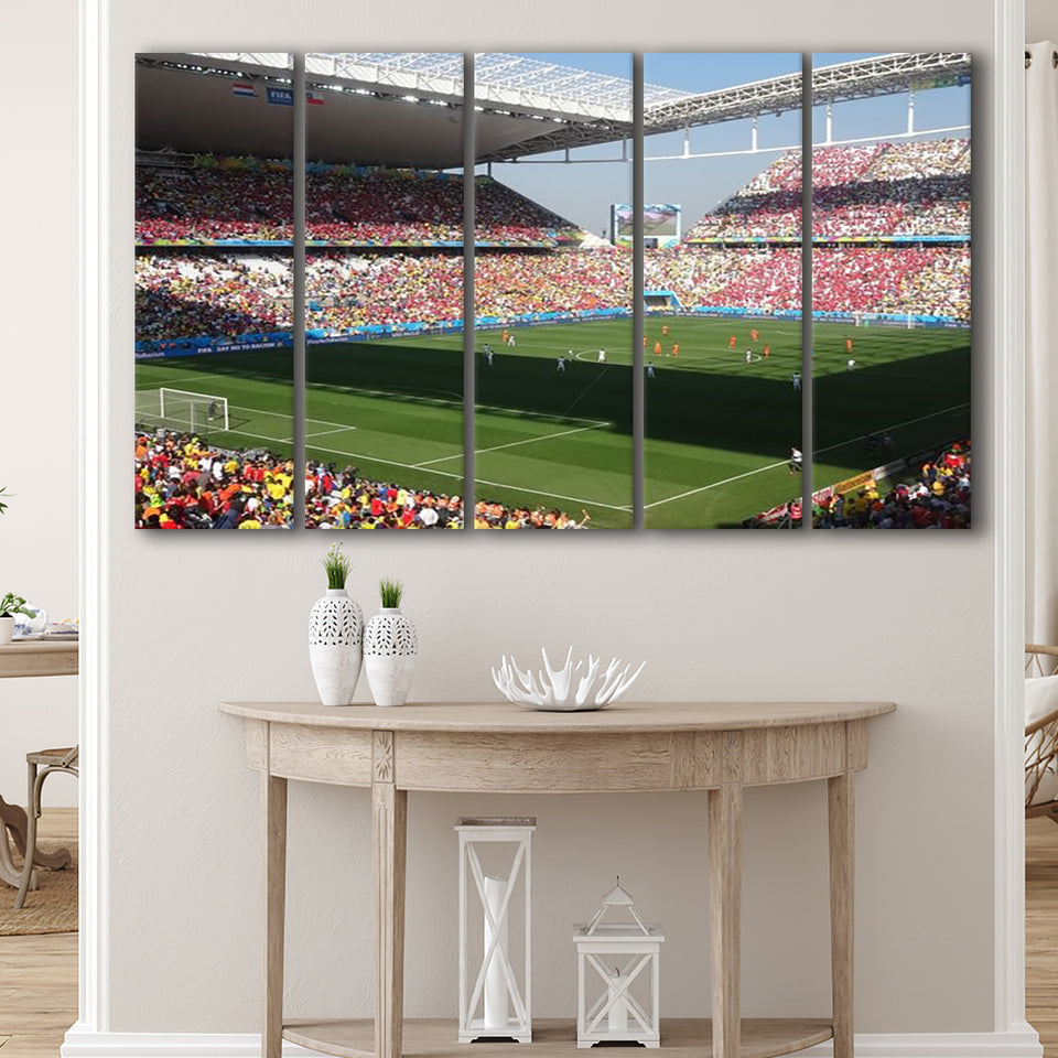 Arena Corinthians De Sao Paulo, Stadium Canvas, Sport Art, Gift for him, Multi Panels B, Canvas Prints Wall Art Decor
