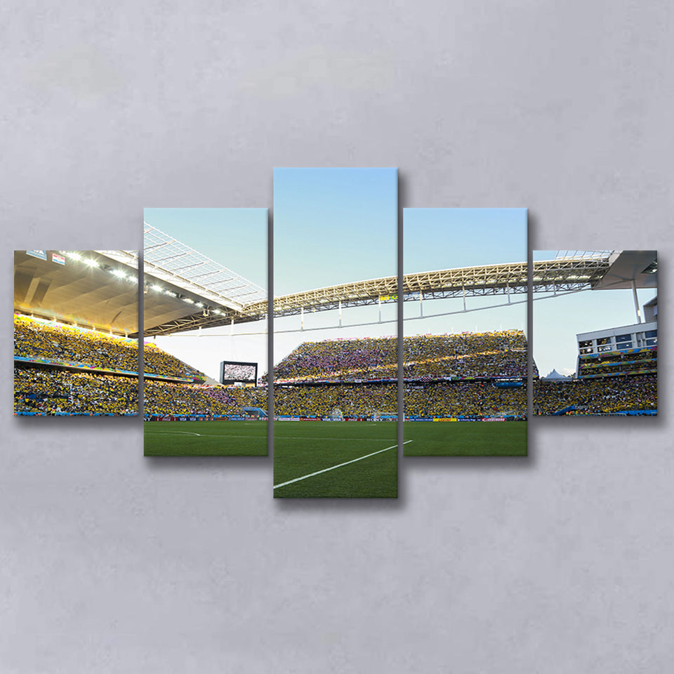 Arena Corinthians Full Stadium, Stadium Canvas, Sport Art, Large Canvas, Multi Panels, Canvas Prints Wall Art Decor