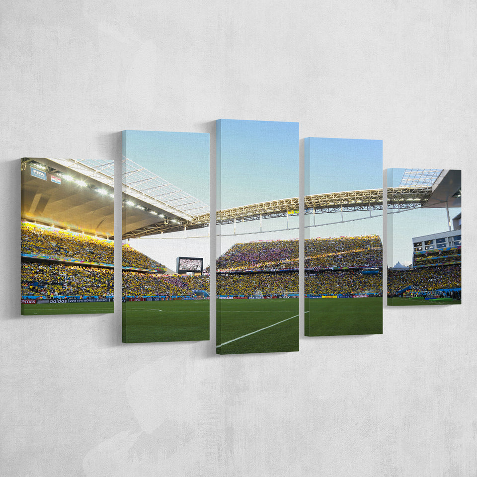 Arena Corinthians Full Stadium, Stadium Canvas, Sport Art, Large Canvas, Multi Panels, Canvas Prints Wall Art Decor