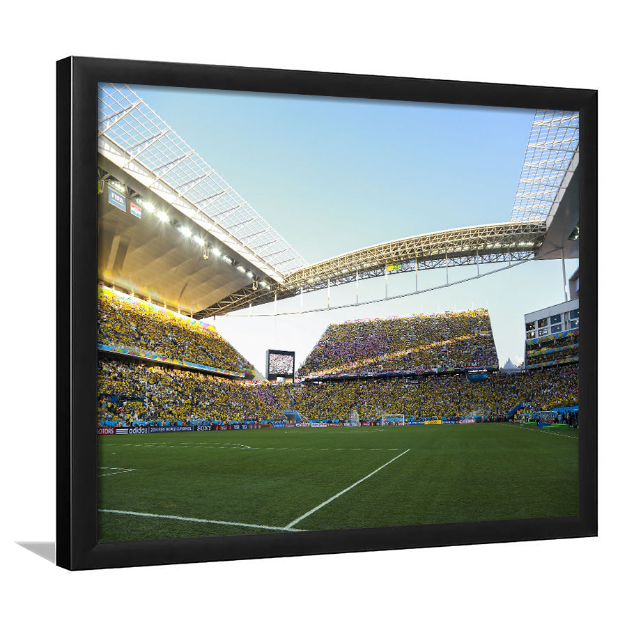 Arena Corinthians Full Stadium, Stadium Canvas, Sport Art, Gift for him, Framed Art Prints Wall Art Decor, Framed Picture