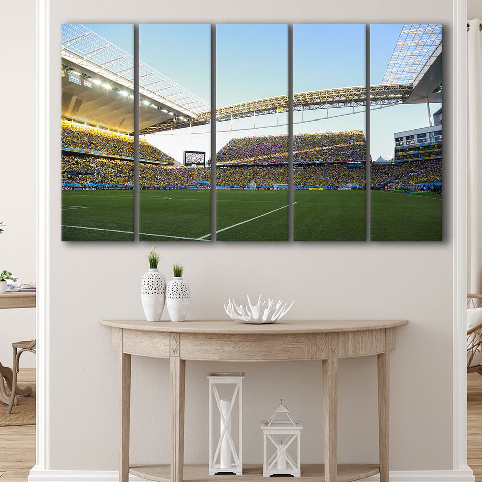 Arena Corinthians Full Stadium, Stadium Canvas, Sport Art, Gift for him, Multi Panels B, Canvas Prints Wall Art Decor