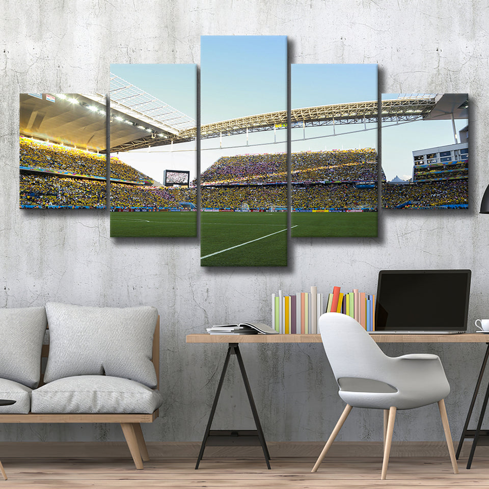 Arena Corinthians Full Stadium, Stadium Canvas, Sport Art, Large Canvas, Multi Panels, Canvas Prints Wall Art Decor