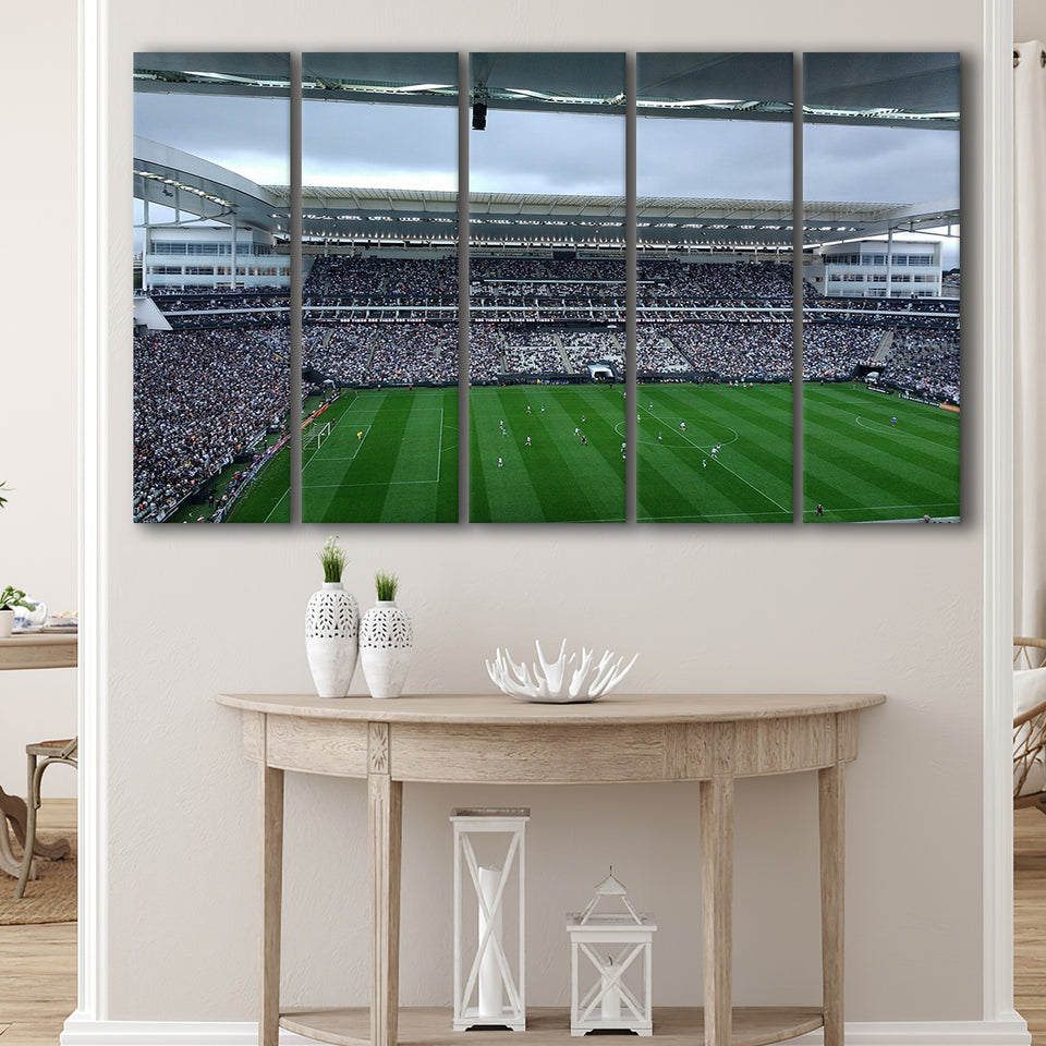 Arena Corinthians Sao Paulo, Stadium Canvas, Sport Art, Gift for him, Multi Panels B, Canvas Prints Wall Art Decor