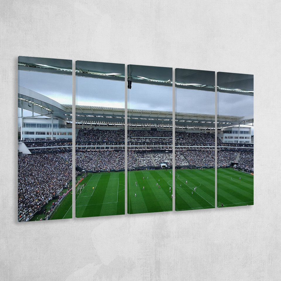 Arena Corinthians Sao Paulo, Stadium Canvas, Sport Art, Gift for him, Multi Panels B, Canvas Prints Wall Art Decor