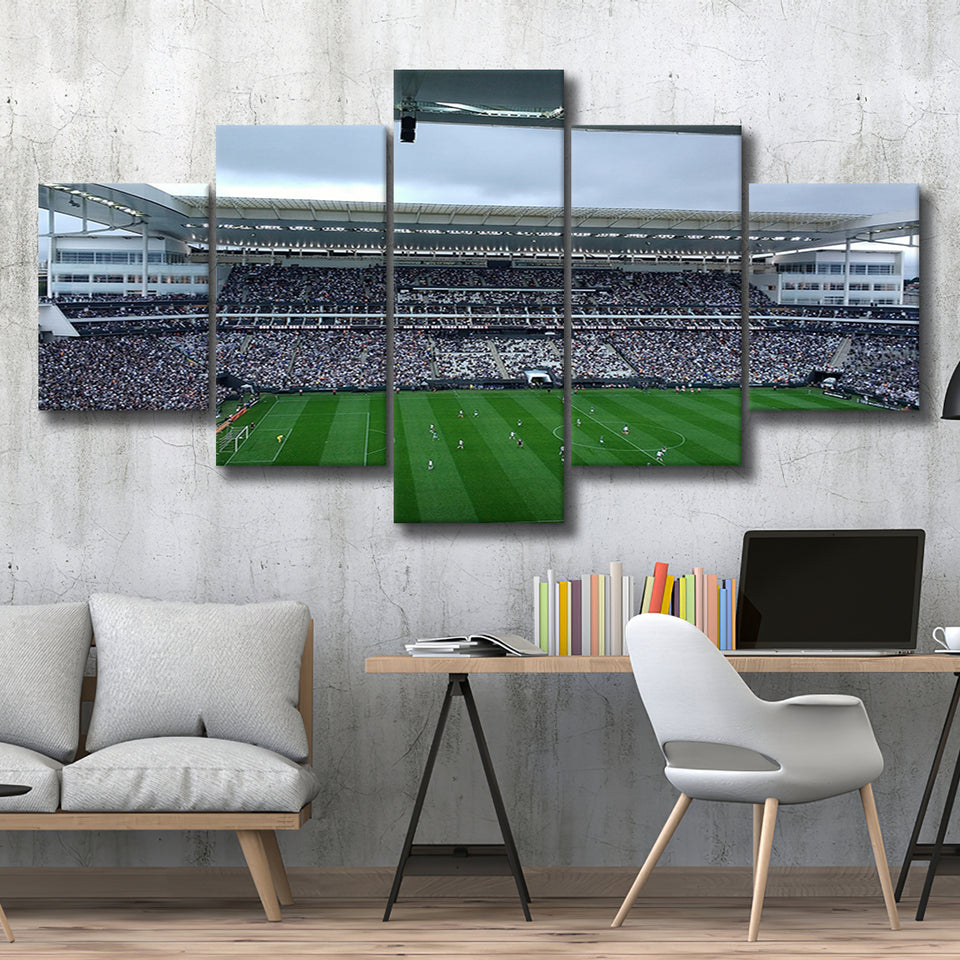 Arena Corinthians Sao Paulo, Stadium Canvas, Sport Art, Large Canvas, Multi Panels, Canvas Prints Wall Art Decor