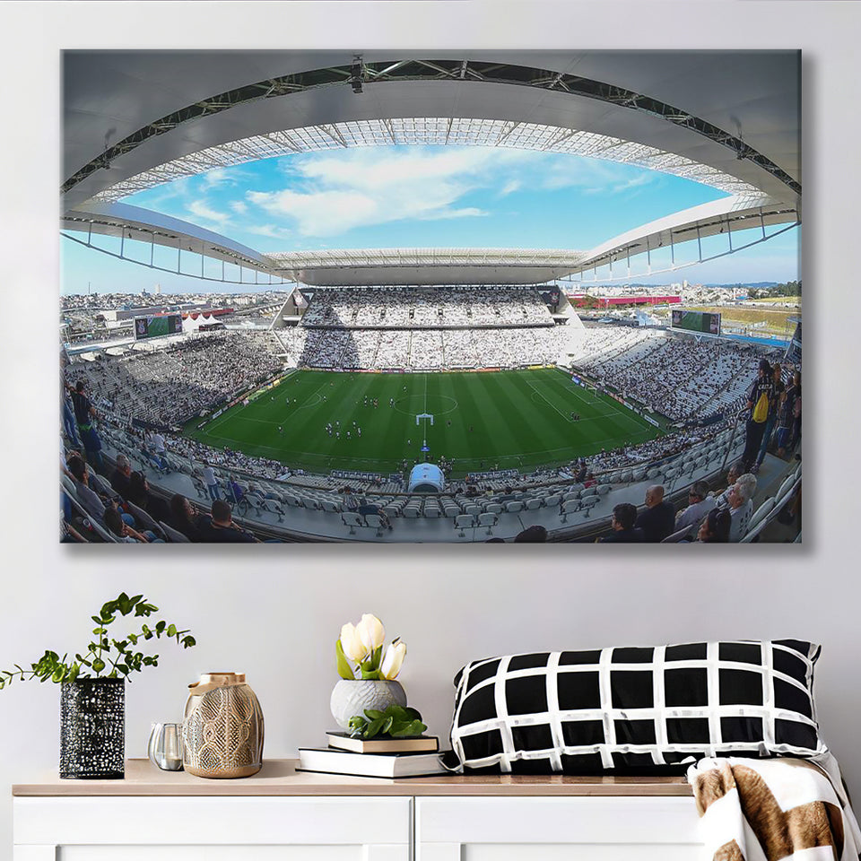 Arena Corinthians, Stadium Canvas, Sport Art, Gift for him, Fan Gift, Canvas Prints Wall Art Decor